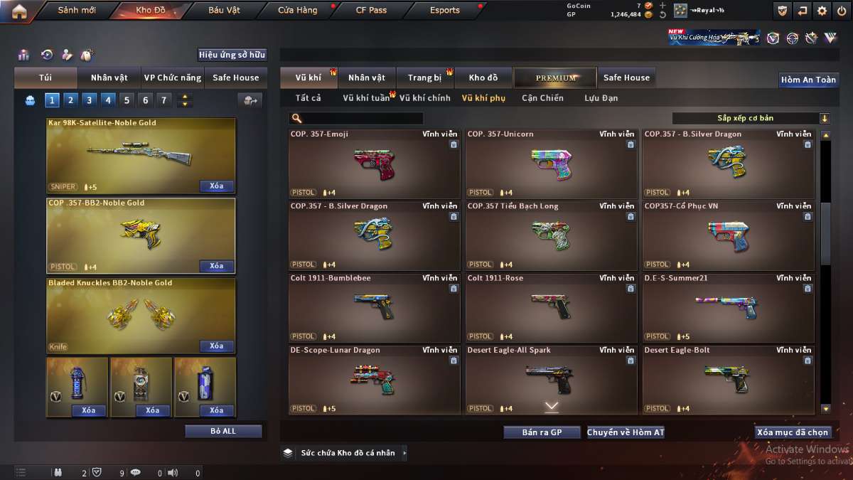 shop acc cf uy tin gia re